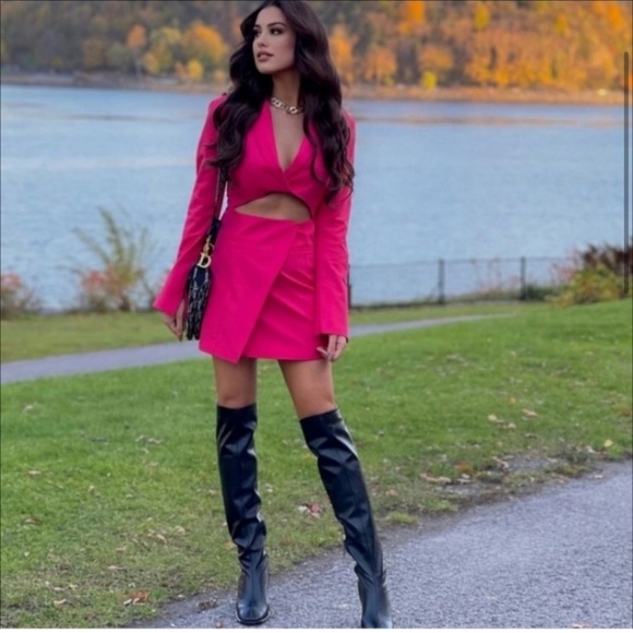 {Zara} Gorgeous Cut Out Blazer Dress - Picture 4 of 16